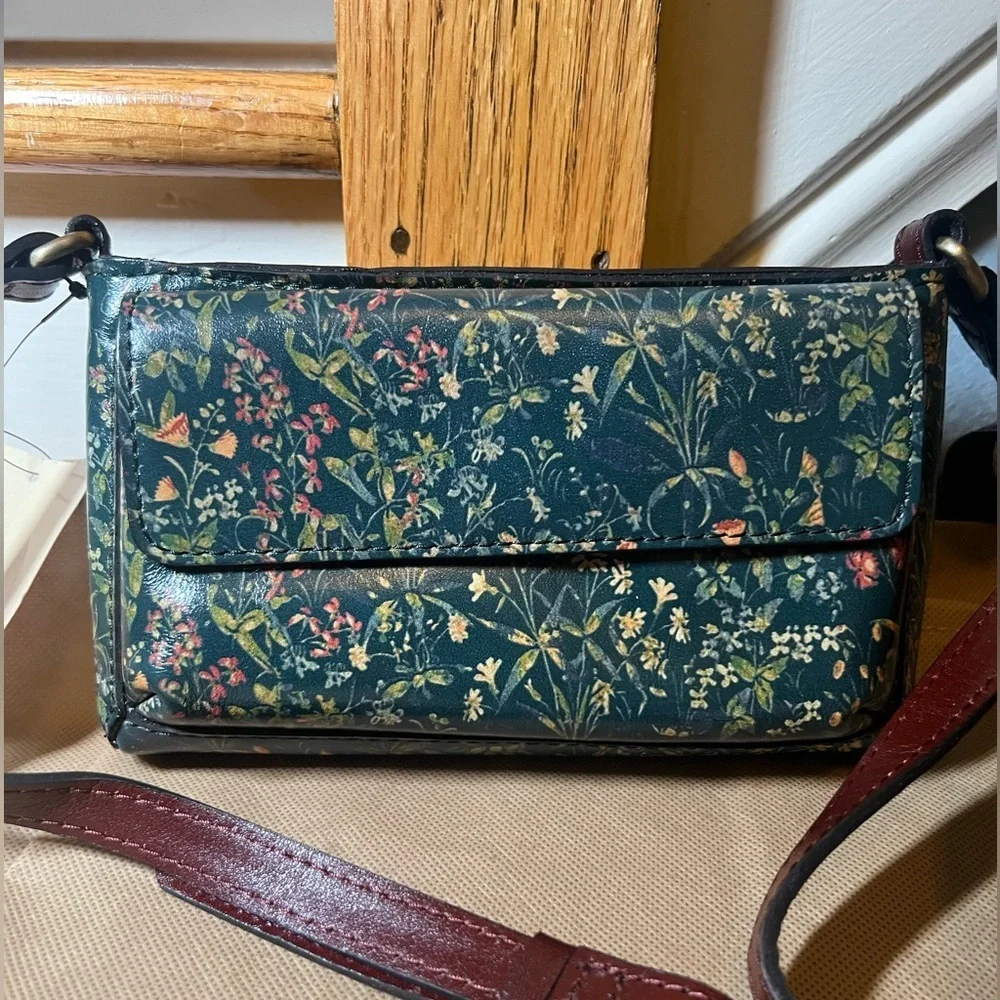 Patricia Nash Dovera Leather Phone Crossbody Bag